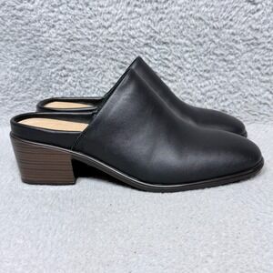 Naot Dedicate Womens Size 9 Slip On Mule Clogs Shoes Jet Black Leather